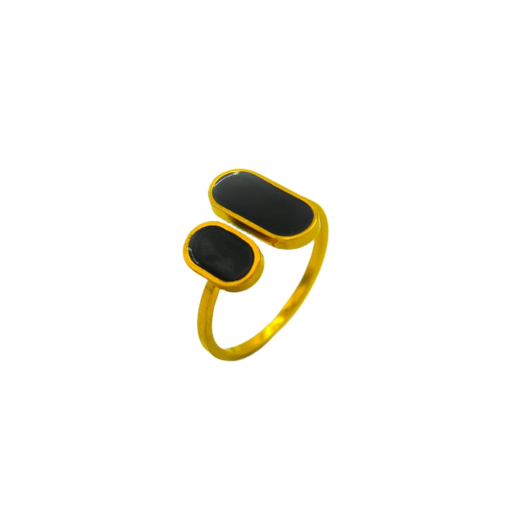 14K Gold Noir Elegance Ring