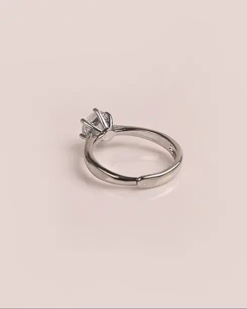 Silver "Promise Ring" Adjustable Gleamora