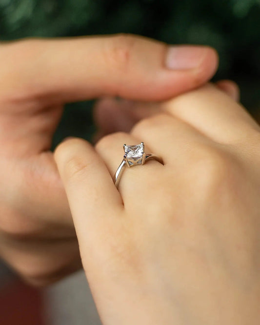 Silver "Promise Ring" Adjustable Gleamora